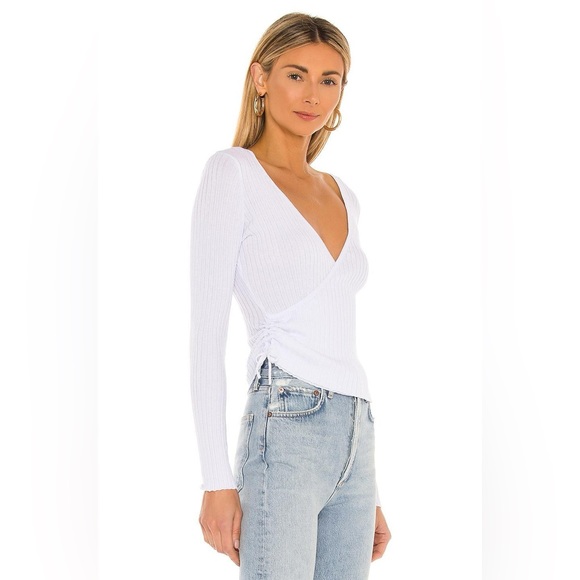 $108 LOVERS + FRIENDS RIBBED WRAP MAJORELLE FOR LOVE LEMONS TULAROSA REVOLVE Y2K - Picture 8 of 10